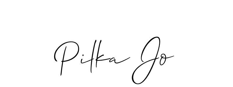 Make a short Pilka Jo signature style. Manage your documents anywhere anytime using Allison_Script. Create and add eSignatures, submit forms, share and send files easily. Pilka Jo signature style 2 images and pictures png