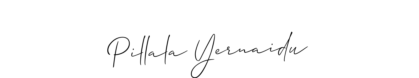 You should practise on your own different ways (Allison_Script) to write your name (Pillala Yernaidu) in signature. don't let someone else do it for you. Pillala Yernaidu signature style 2 images and pictures png