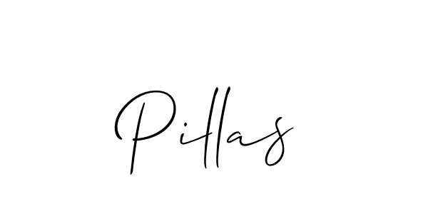 Best and Professional Signature Style for Pillas. Allison_Script Best Signature Style Collection. Pillas signature style 2 images and pictures png