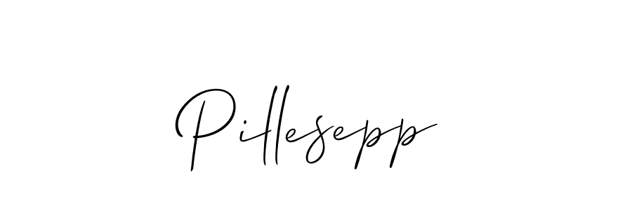 Allison_Script is a professional signature style that is perfect for those who want to add a touch of class to their signature. It is also a great choice for those who want to make their signature more unique. Get Pillesepp name to fancy signature for free. Pillesepp signature style 2 images and pictures png