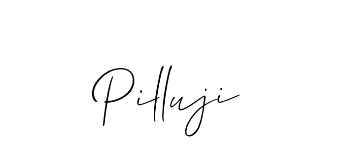 It looks lik you need a new signature style for name Pilluji. Design unique handwritten (Allison_Script) signature with our free signature maker in just a few clicks. Pilluji signature style 2 images and pictures png