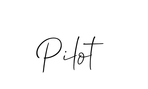 Create a beautiful signature design for name Pilot. With this signature (Allison_Script) fonts, you can make a handwritten signature for free. Pilot signature style 2 images and pictures png