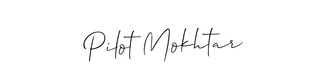 You should practise on your own different ways (Allison_Script) to write your name (Pilot Mokhtar) in signature. don't let someone else do it for you. Pilot Mokhtar signature style 2 images and pictures png