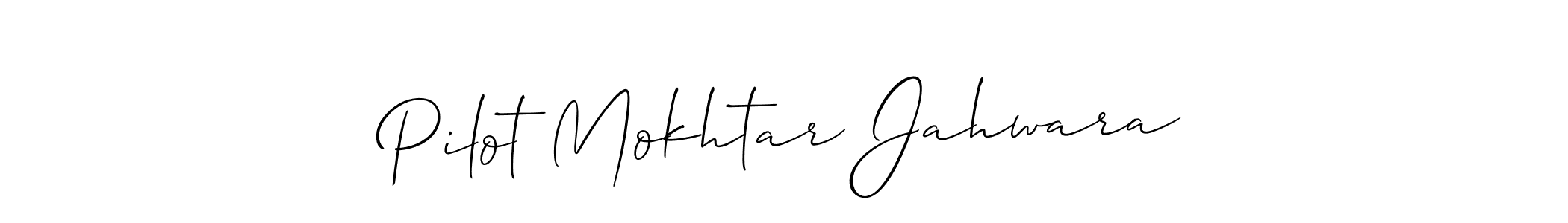 Allison_Script is a professional signature style that is perfect for those who want to add a touch of class to their signature. It is also a great choice for those who want to make their signature more unique. Get Pilot Mokhtar Jahwara name to fancy signature for free. Pilot Mokhtar Jahwara signature style 2 images and pictures png