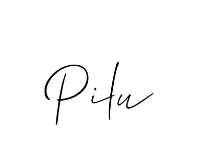 Make a beautiful signature design for name Pilu. Use this online signature maker to create a handwritten signature for free. Pilu signature style 2 images and pictures png