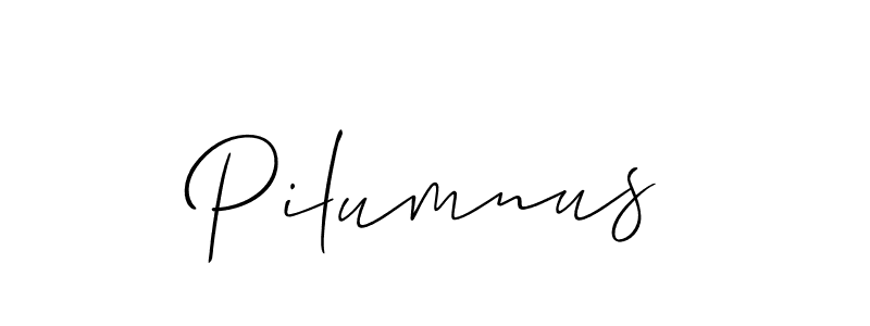 Best and Professional Signature Style for Pilumnus. Allison_Script Best Signature Style Collection. Pilumnus signature style 2 images and pictures png