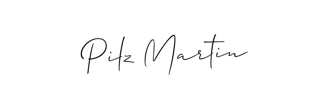 How to make Pilz Martin name signature. Use Allison_Script style for creating short signs online. This is the latest handwritten sign. Pilz Martin signature style 2 images and pictures png