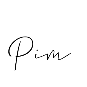Create a beautiful signature design for name Pim. With this signature (Allison_Script) fonts, you can make a handwritten signature for free. Pim signature style 2 images and pictures png