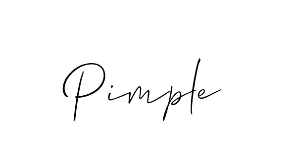 How to make Pimple signature? Allison_Script is a professional autograph style. Create handwritten signature for Pimple name. Pimple signature style 2 images and pictures png