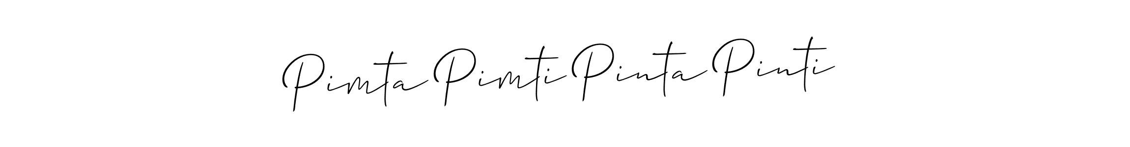 if you are searching for the best signature style for your name Pimta Pimti Pinta Pinti. so please give up your signature search. here we have designed multiple signature styles  using Allison_Script. Pimta Pimti Pinta Pinti signature style 2 images and pictures png