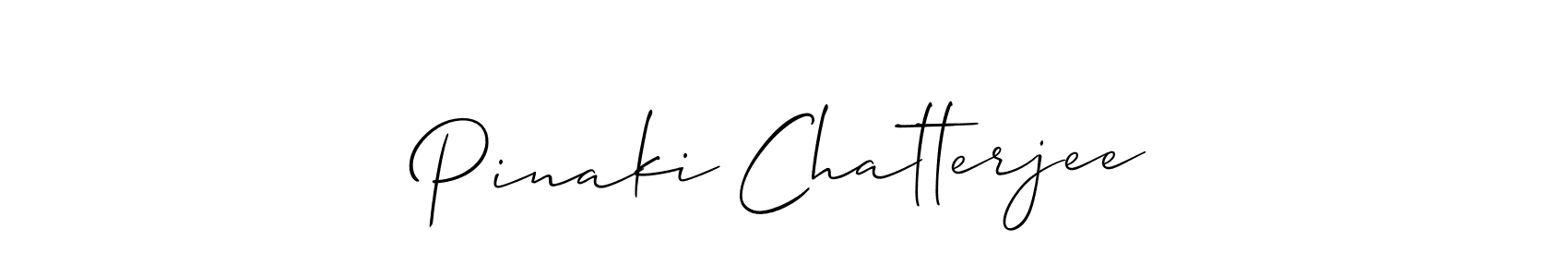 How to make Pinaki Chatterjee signature? Allison_Script is a professional autograph style. Create handwritten signature for Pinaki Chatterjee name. Pinaki Chatterjee signature style 2 images and pictures png