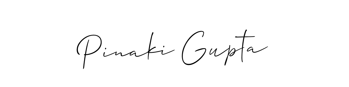 Also we have Pinaki Gupta name is the best signature style. Create professional handwritten signature collection using Allison_Script autograph style. Pinaki Gupta signature style 2 images and pictures png