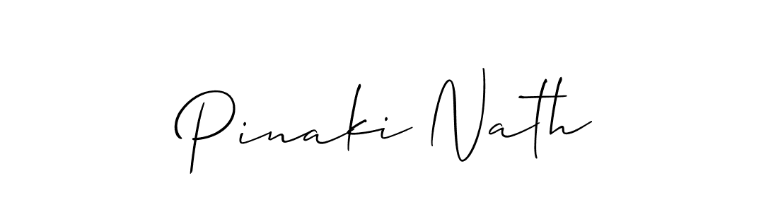 You should practise on your own different ways (Allison_Script) to write your name (Pinaki Nath) in signature. don't let someone else do it for you. Pinaki Nath signature style 2 images and pictures png