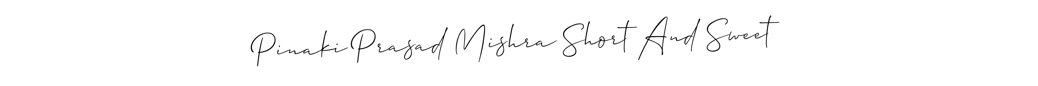 Create a beautiful signature design for name Pinaki Prasad Mishra Short And Sweet. With this signature (Allison_Script) fonts, you can make a handwritten signature for free. Pinaki Prasad Mishra Short And Sweet signature style 2 images and pictures png