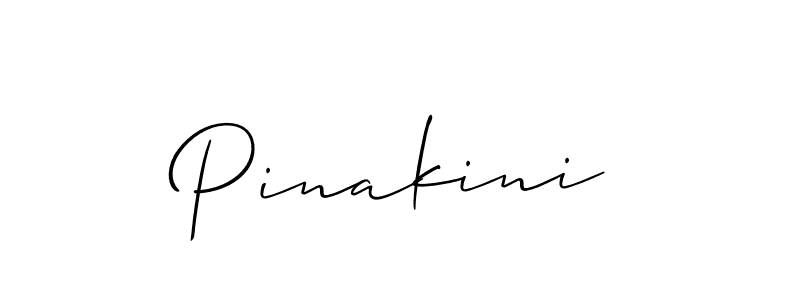 How to make Pinakini signature? Allison_Script is a professional autograph style. Create handwritten signature for Pinakini name. Pinakini signature style 2 images and pictures png