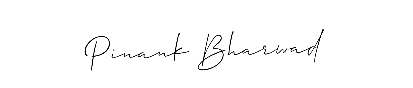 How to Draw Pinank Bharwad signature style? Allison_Script is a latest design signature styles for name Pinank Bharwad. Pinank Bharwad signature style 2 images and pictures png