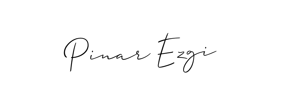 Use a signature maker to create a handwritten signature online. With this signature software, you can design (Allison_Script) your own signature for name Pinar Ezgi. Pinar Ezgi signature style 2 images and pictures png