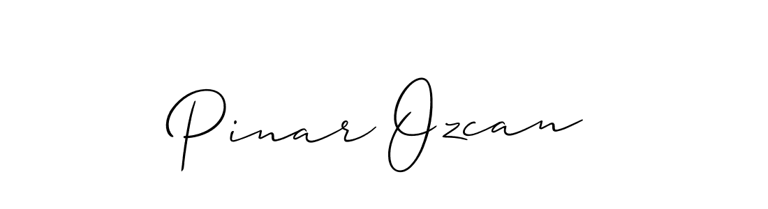 How to make Pinar Ozcan signature? Allison_Script is a professional autograph style. Create handwritten signature for Pinar Ozcan name. Pinar Ozcan signature style 2 images and pictures png