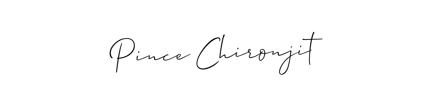 It looks lik you need a new signature style for name Pince Chironjit. Design unique handwritten (Allison_Script) signature with our free signature maker in just a few clicks. Pince Chironjit signature style 2 images and pictures png