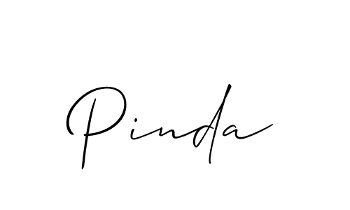 How to make Pinda name signature. Use Allison_Script style for creating short signs online. This is the latest handwritten sign. Pinda signature style 2 images and pictures png