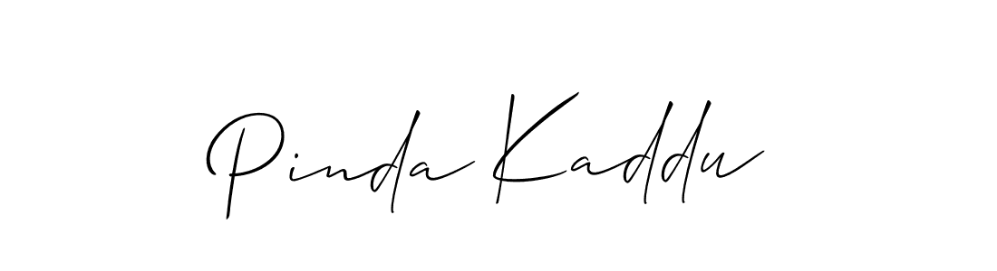 It looks lik you need a new signature style for name Pinda Kaddu. Design unique handwritten (Allison_Script) signature with our free signature maker in just a few clicks. Pinda Kaddu signature style 2 images and pictures png