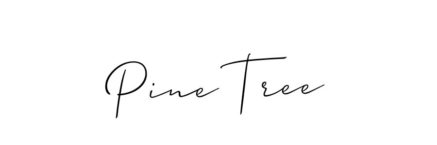 How to make Pine Tree signature? Allison_Script is a professional autograph style. Create handwritten signature for Pine Tree name. Pine Tree signature style 2 images and pictures png