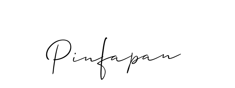 How to make Pinfapan name signature. Use Allison_Script style for creating short signs online. This is the latest handwritten sign. Pinfapan signature style 2 images and pictures png