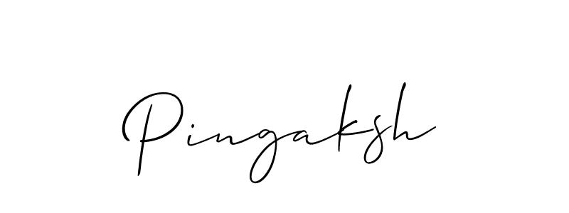 Use a signature maker to create a handwritten signature online. With this signature software, you can design (Allison_Script) your own signature for name Pingaksh. Pingaksh signature style 2 images and pictures png