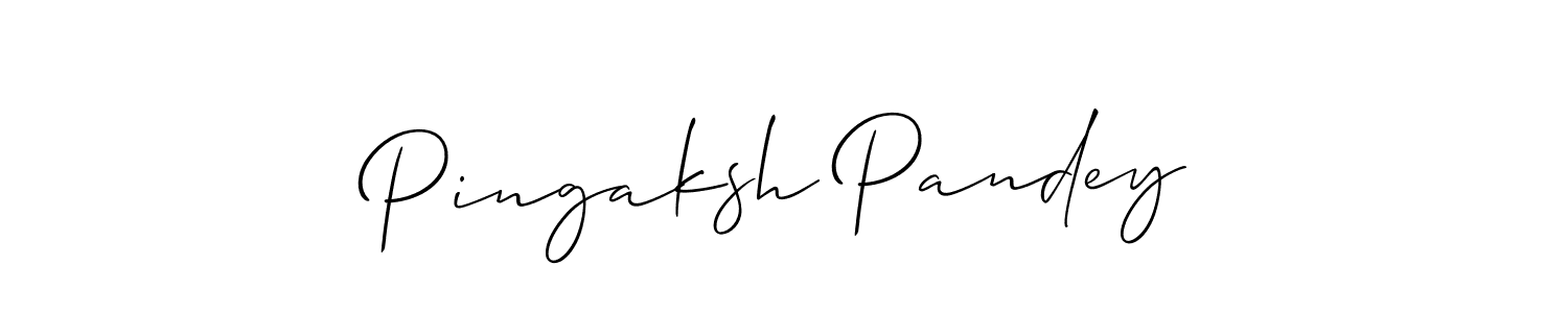 This is the best signature style for the Pingaksh Pandey name. Also you like these signature font (Allison_Script). Mix name signature. Pingaksh Pandey signature style 2 images and pictures png