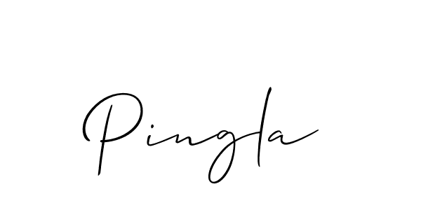 How to make Pingla name signature. Use Allison_Script style for creating short signs online. This is the latest handwritten sign. Pingla signature style 2 images and pictures png