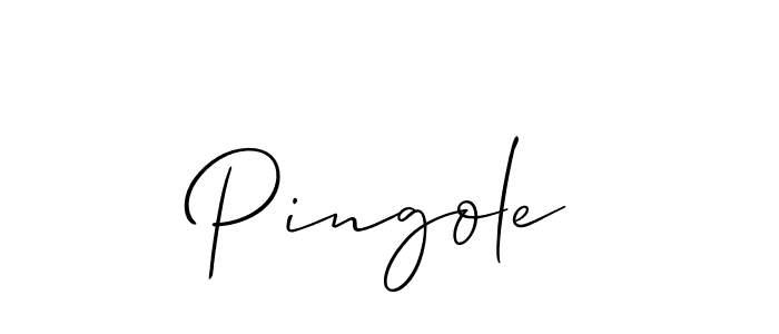 Pingole stylish signature style. Best Handwritten Sign (Allison_Script) for my name. Handwritten Signature Collection Ideas for my name Pingole. Pingole signature style 2 images and pictures png