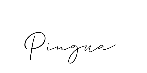 Make a short Pingua signature style. Manage your documents anywhere anytime using Allison_Script. Create and add eSignatures, submit forms, share and send files easily. Pingua signature style 2 images and pictures png