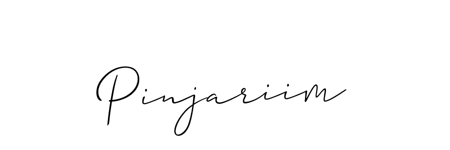 Similarly Allison_Script is the best handwritten signature design. Signature creator online .You can use it as an online autograph creator for name Pinjariim. Pinjariim signature style 2 images and pictures png