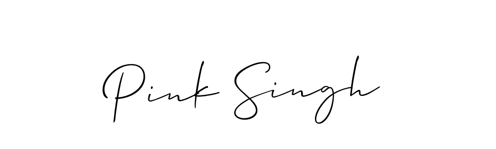 Also You can easily find your signature by using the search form. We will create Pink Singh name handwritten signature images for you free of cost using Allison_Script sign style. Pink Singh signature style 2 images and pictures png