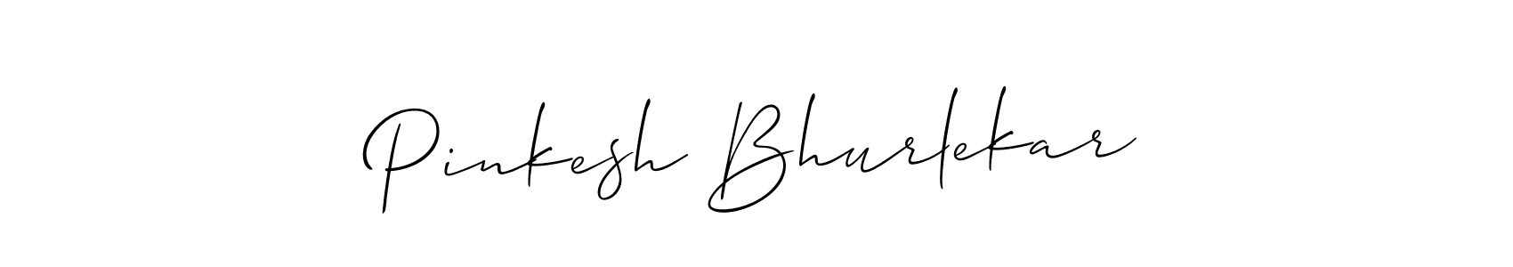 How to Draw Pinkesh Bhurlekar signature style? Allison_Script is a latest design signature styles for name Pinkesh Bhurlekar. Pinkesh Bhurlekar signature style 2 images and pictures png