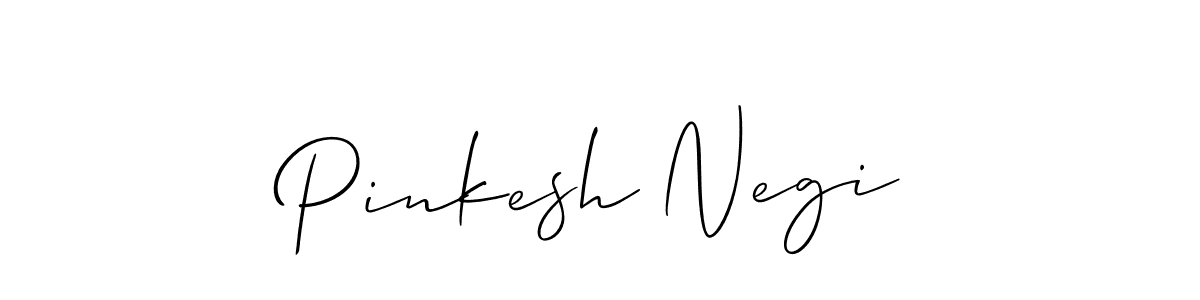 It looks lik you need a new signature style for name Pinkesh Negi. Design unique handwritten (Allison_Script) signature with our free signature maker in just a few clicks. Pinkesh Negi signature style 2 images and pictures png