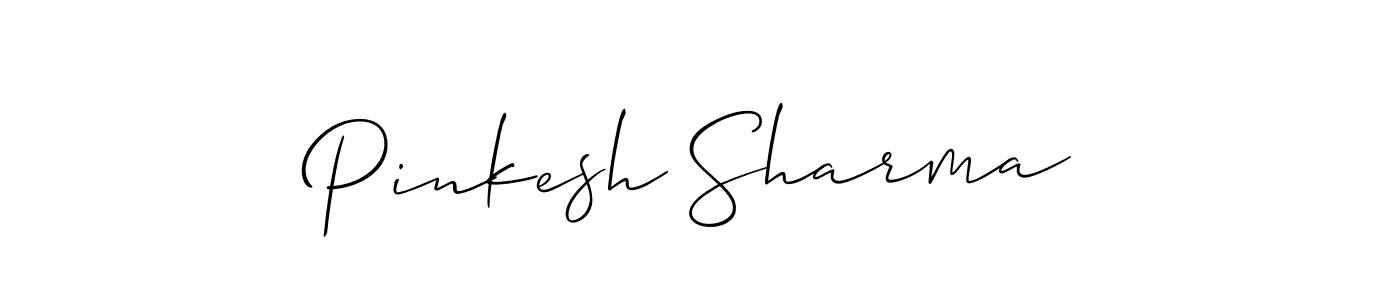 Make a short Pinkesh Sharma signature style. Manage your documents anywhere anytime using Allison_Script. Create and add eSignatures, submit forms, share and send files easily. Pinkesh Sharma signature style 2 images and pictures png