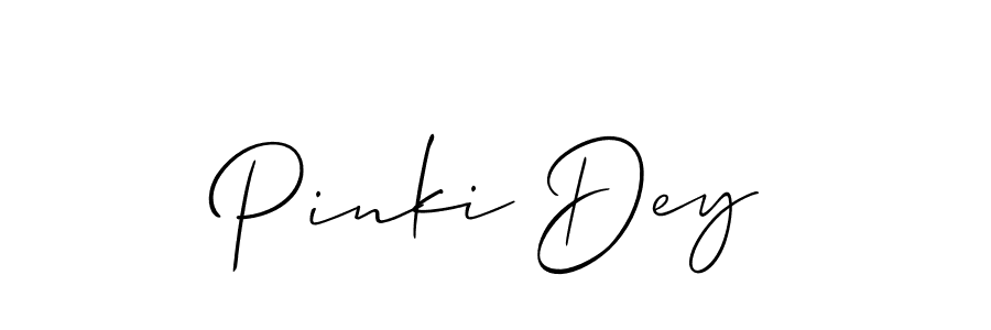 Also You can easily find your signature by using the search form. We will create Pinki Dey name handwritten signature images for you free of cost using Allison_Script sign style. Pinki Dey signature style 2 images and pictures png