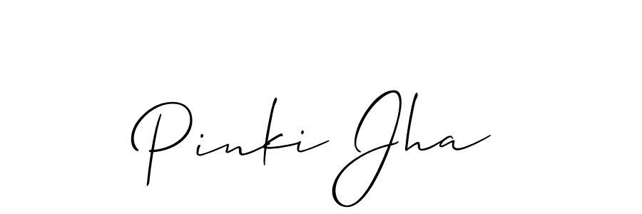 Make a beautiful signature design for name Pinki Jha. Use this online signature maker to create a handwritten signature for free. Pinki Jha signature style 2 images and pictures png