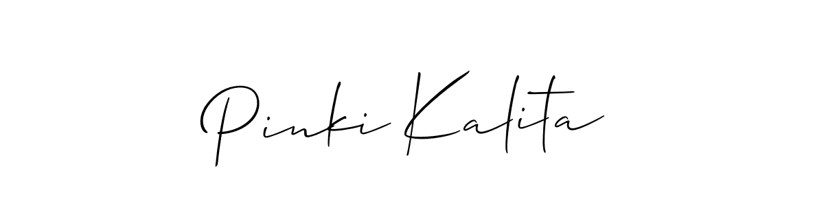Make a beautiful signature design for name Pinki Kalita. Use this online signature maker to create a handwritten signature for free. Pinki Kalita signature style 2 images and pictures png