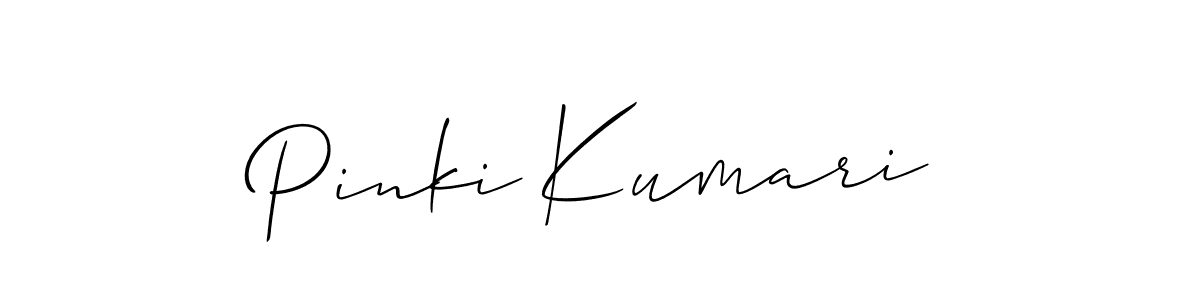 Best and Professional Signature Style for Pinki Kumari. Allison_Script Best Signature Style Collection. Pinki Kumari signature style 2 images and pictures png