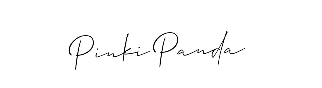 Pinki Panda stylish signature style. Best Handwritten Sign (Allison_Script) for my name. Handwritten Signature Collection Ideas for my name Pinki Panda. Pinki Panda signature style 2 images and pictures png