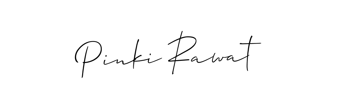 Create a beautiful signature design for name Pinki Rawat. With this signature (Allison_Script) fonts, you can make a handwritten signature for free. Pinki Rawat signature style 2 images and pictures png