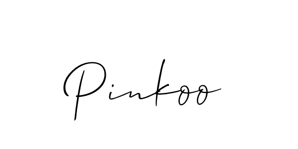 Also we have Pinkoo name is the best signature style. Create professional handwritten signature collection using Allison_Script autograph style. Pinkoo signature style 2 images and pictures png