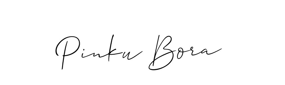 Also You can easily find your signature by using the search form. We will create Pinku Bora name handwritten signature images for you free of cost using Allison_Script sign style. Pinku Bora signature style 2 images and pictures png