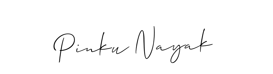 How to make Pinku Nayak signature? Allison_Script is a professional autograph style. Create handwritten signature for Pinku Nayak name. Pinku Nayak signature style 2 images and pictures png