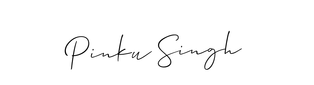 You should practise on your own different ways (Allison_Script) to write your name (Pinku Singh) in signature. don't let someone else do it for you. Pinku Singh signature style 2 images and pictures png
