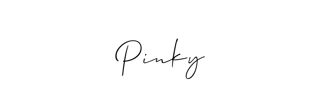 It looks lik you need a new signature style for name Pinky❤️. Design unique handwritten (Allison_Script) signature with our free signature maker in just a few clicks. Pinky❤️ signature style 2 images and pictures png