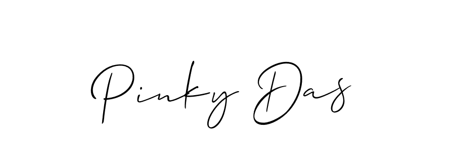 Design your own signature with our free online signature maker. With this signature software, you can create a handwritten (Allison_Script) signature for name Pinky Das. Pinky Das signature style 2 images and pictures png