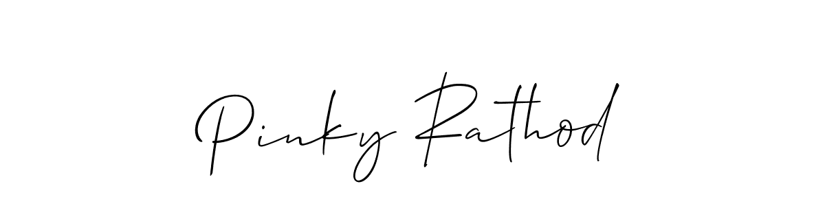 Similarly Allison_Script is the best handwritten signature design. Signature creator online .You can use it as an online autograph creator for name Pinky Rathod. Pinky Rathod signature style 2 images and pictures png